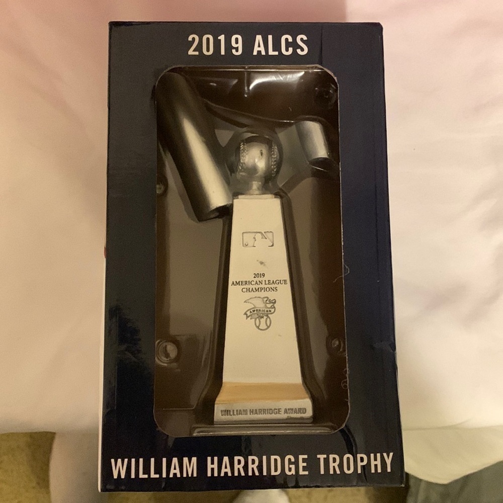 2019 ALCS William Harridge Trophy replica sponsored by Coca Cola